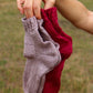 Elegant Lurex Knitted Socks