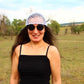 White Lattice Pattern Summer Hat