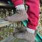 Brown Striped Woolen Socks