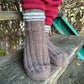 Brown Striped Woolen Socks