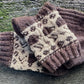 Wool Socks with Coffee Beans and Cups Pattern