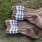 Brown Striped Woolen Socks