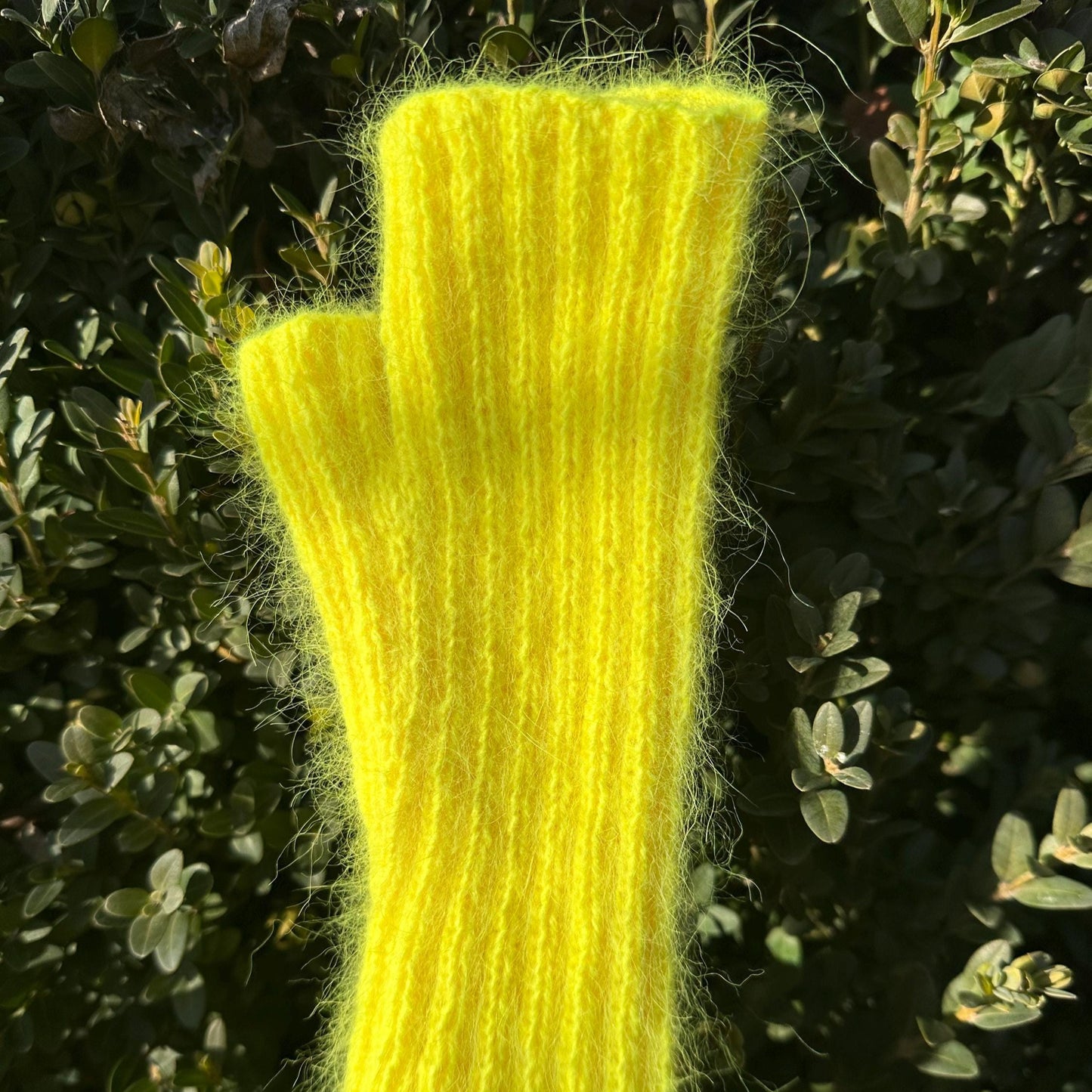 Neon Stretchy Fingerless Gloves
