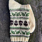 Wool Socks with Acorn and Leaf Pattern