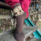 Wool Socks with Coffee Beans and Cups Pattern