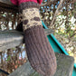 Wool Socks with Coffee Beans and Cups Pattern