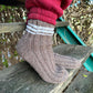 Brown Striped Woolen Socks