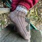 Brown Striped Woolen Socks