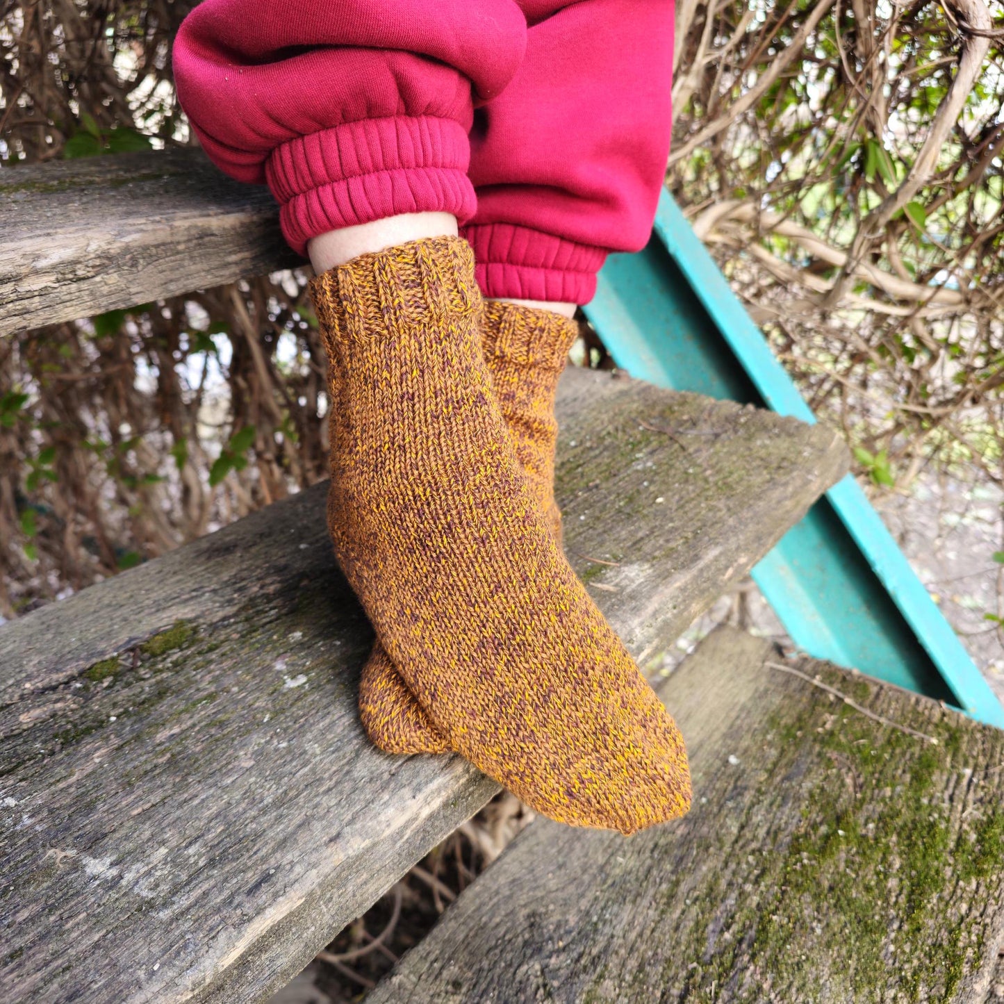 Wool Socks & Mittens Set for Cold Weather