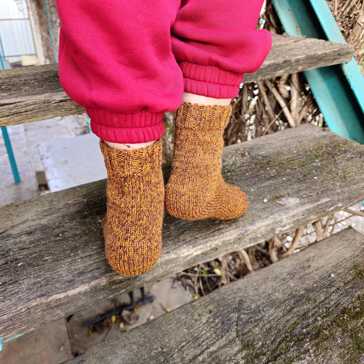 Wool Socks & Mittens Set for Cold Weather