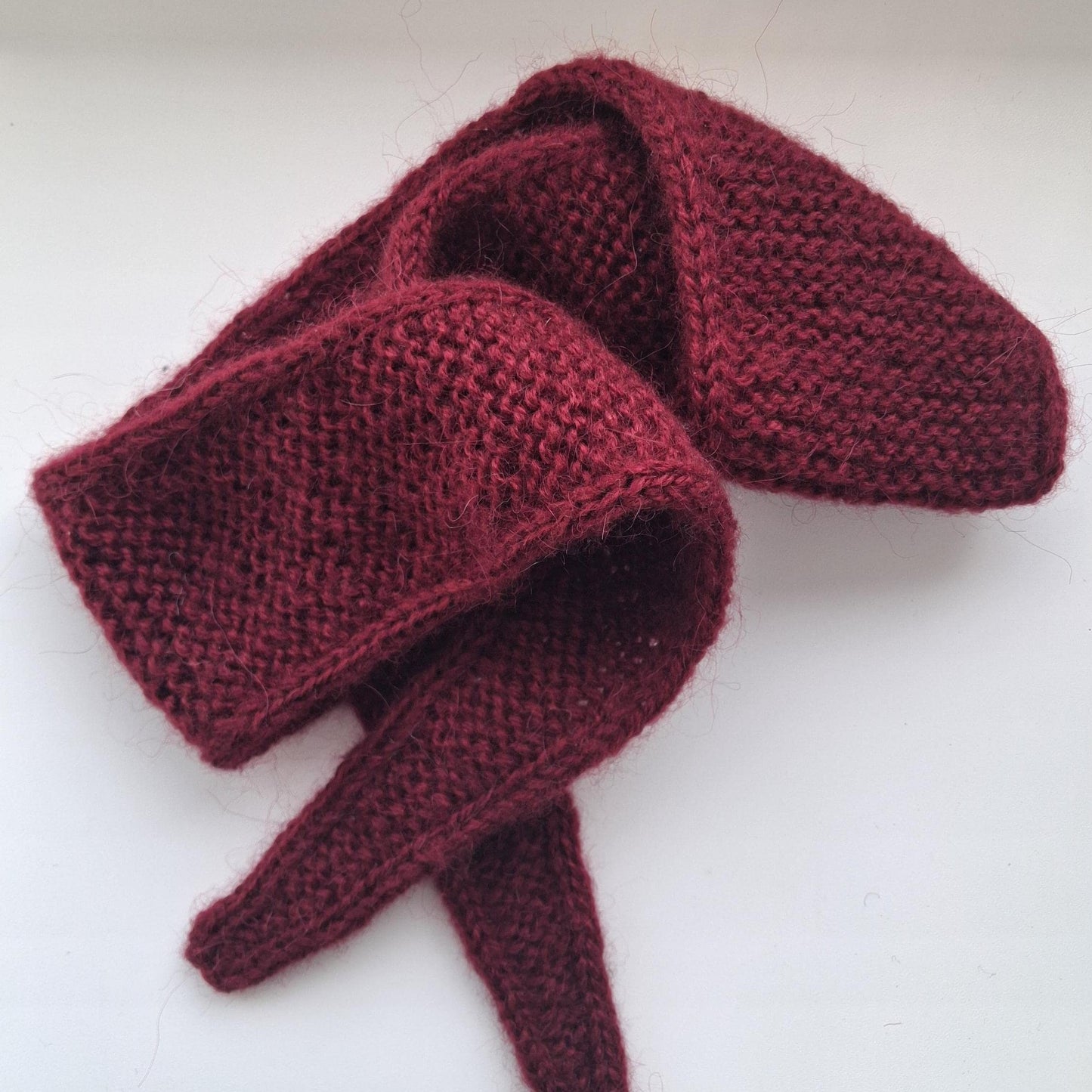 Angora Sophie Scarf, Croissant Scarf