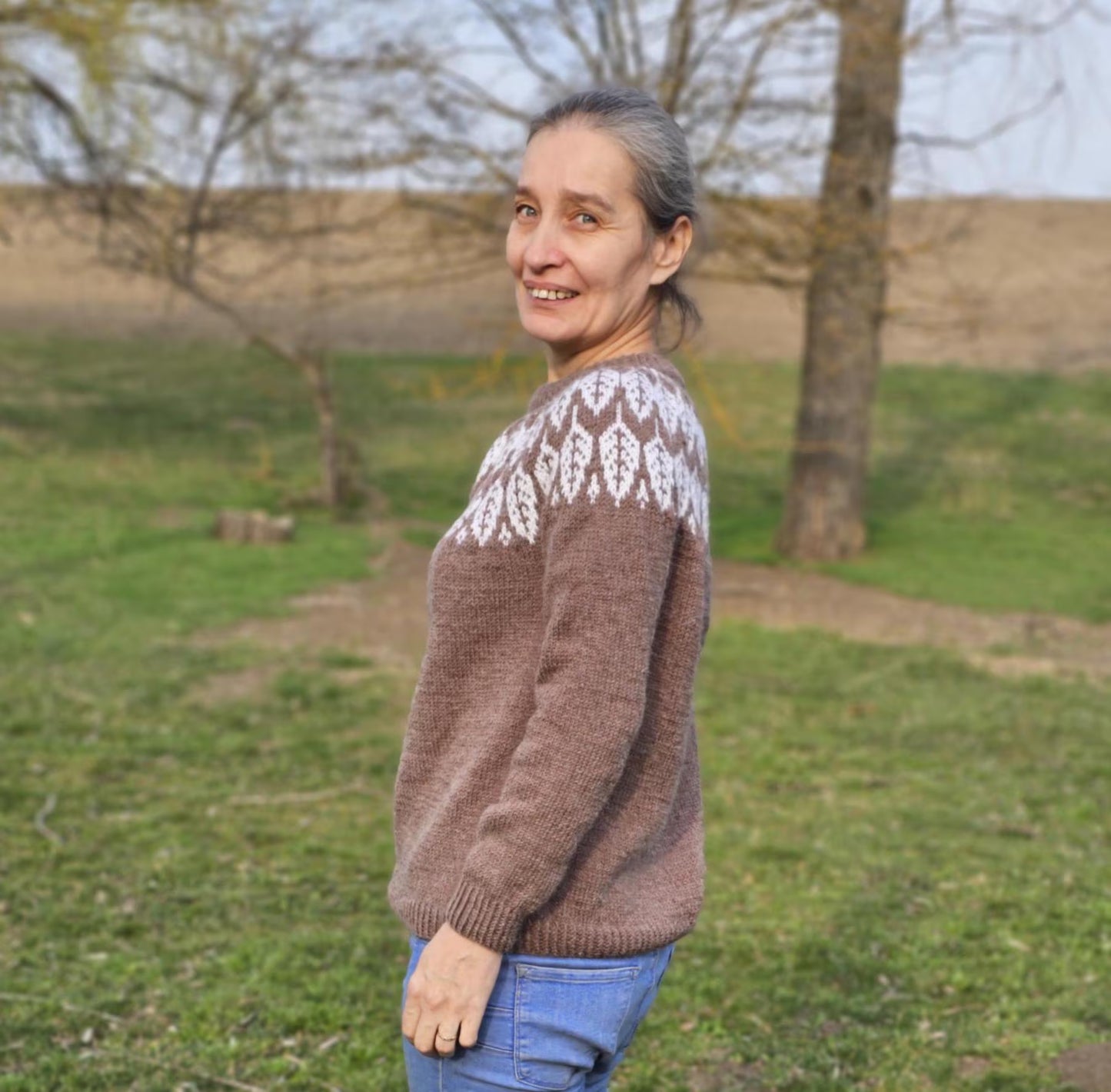 Lopapeysa sweater, Icelandic style sweater