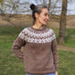 Lopapeysa sweater, Icelandic style sweater