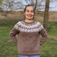 Lopapeysa sweater, Icelandic style sweater