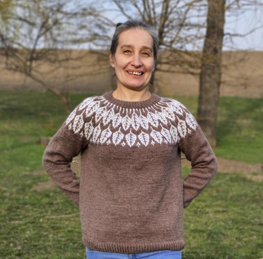 Lopapeysa sweater, Icelandic style sweater