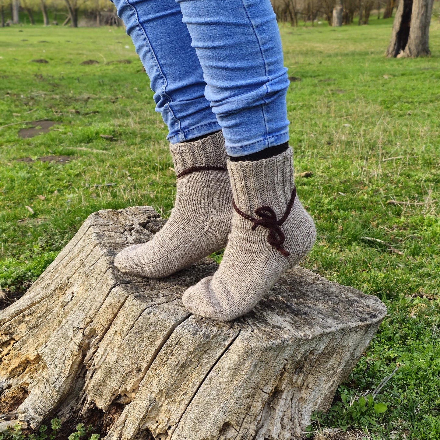 Everyday Bow Wool Socks