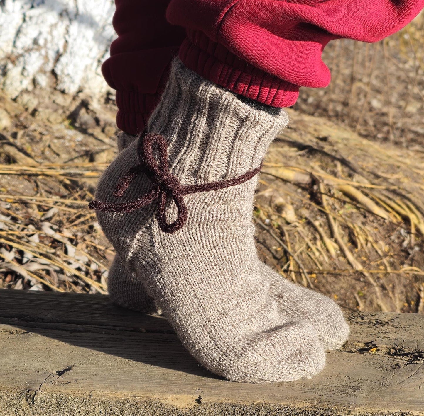 Everyday Bow Wool Socks