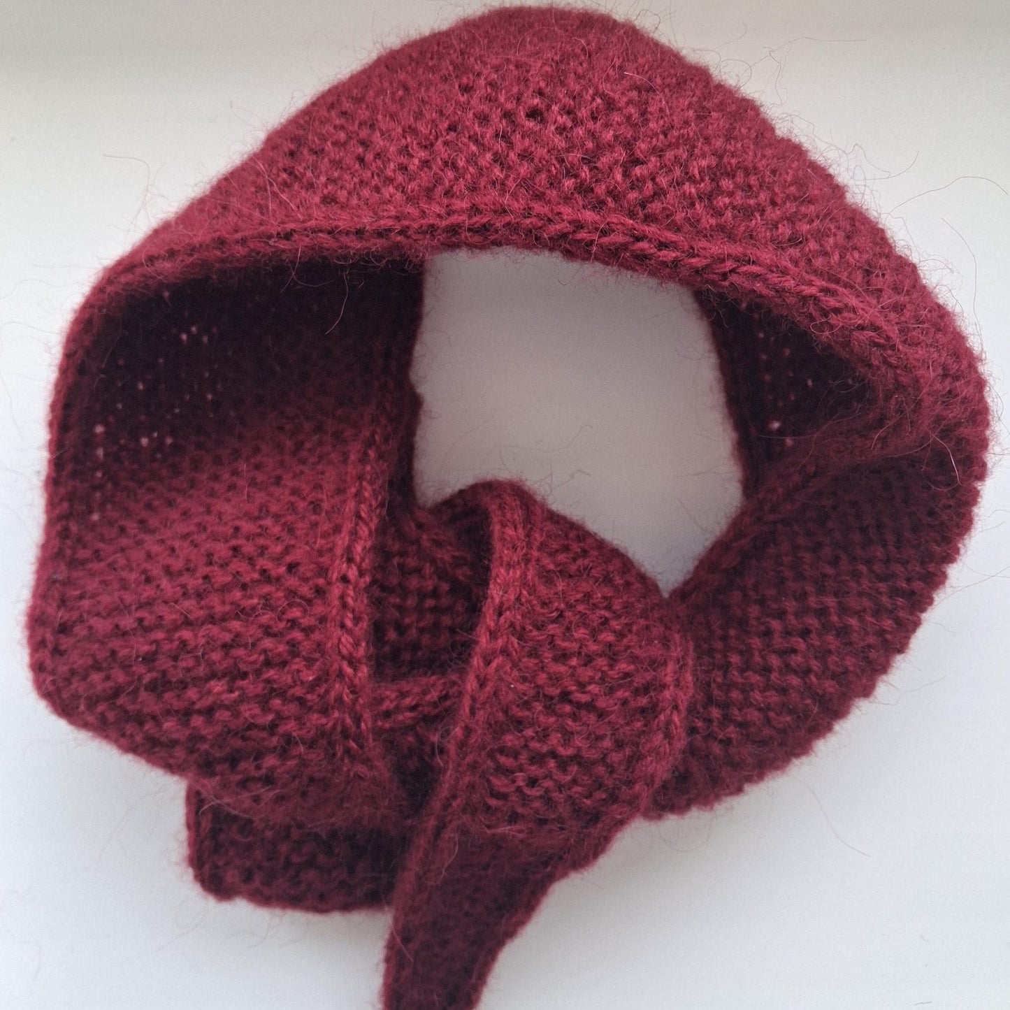Angora Sophie Scarf, Croissant Scarf