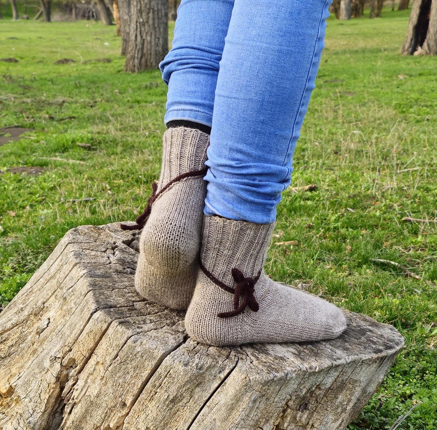 Everyday Bow Wool Socks