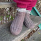 Brown Striped Woolen Socks