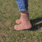Beige Lace Wool Socks