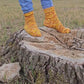 Orange Knitted Novelty Socks