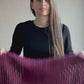 Burgundy Bohemian Shawl with Fringes