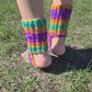 Toeless Rainbow socks