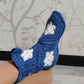Cozy snowflake nordic home booties for women