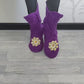 Crochet slipper boots