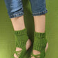 Eco wool-free vegan yoga socks, No toe knitted socks, Pedicure socks