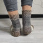 Gradient wool blend wide socks