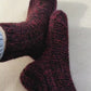 Wide-calf wool blend socks, Chunky bed socks, Socks for swollen feet