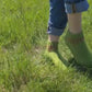 Socks with pink stripes, Wool house socks, Warm winter slippers