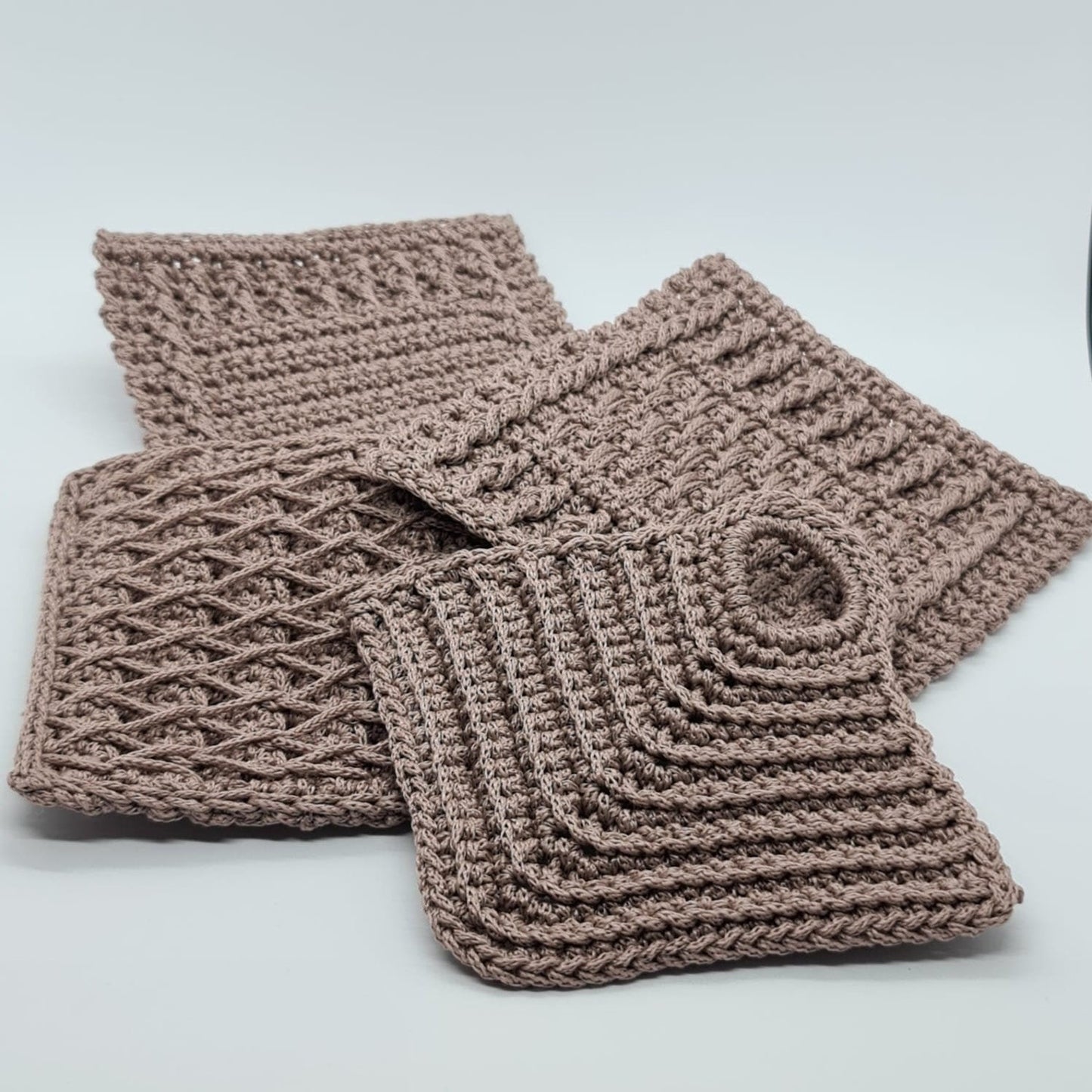 Crocheted Cup Coasters (Single/Set)