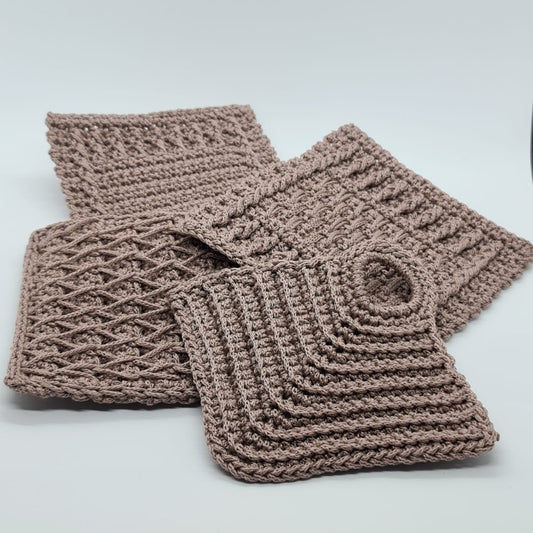 Crocheted Cup Coasters (Single/Set)