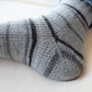Stripped cold-weather socks