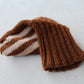 Wide calf socks with stripes