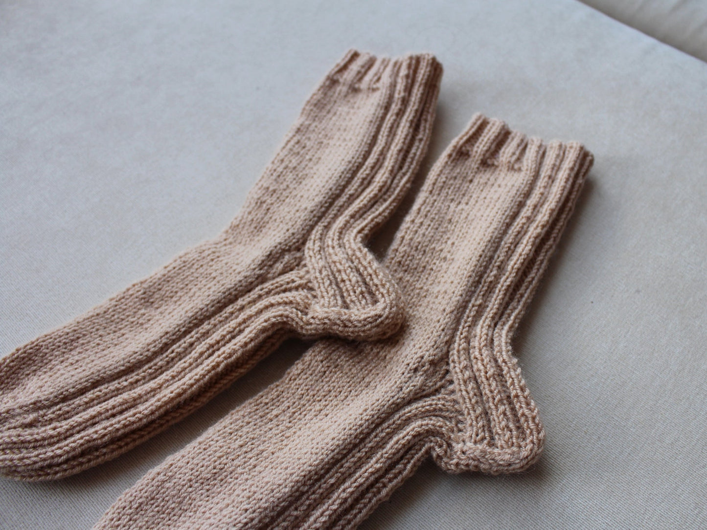 Comfy wool blend socks, Solid color socks