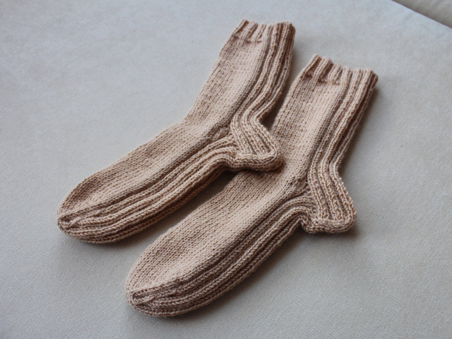 Comfy wool blend socks, Solid color socks