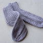 Plain wool-blend socks