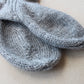 Gray ribbed socks