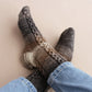 Gradient knitted socks, Wool blend sleeping socks