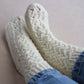Pure acrylic white fishnet socks