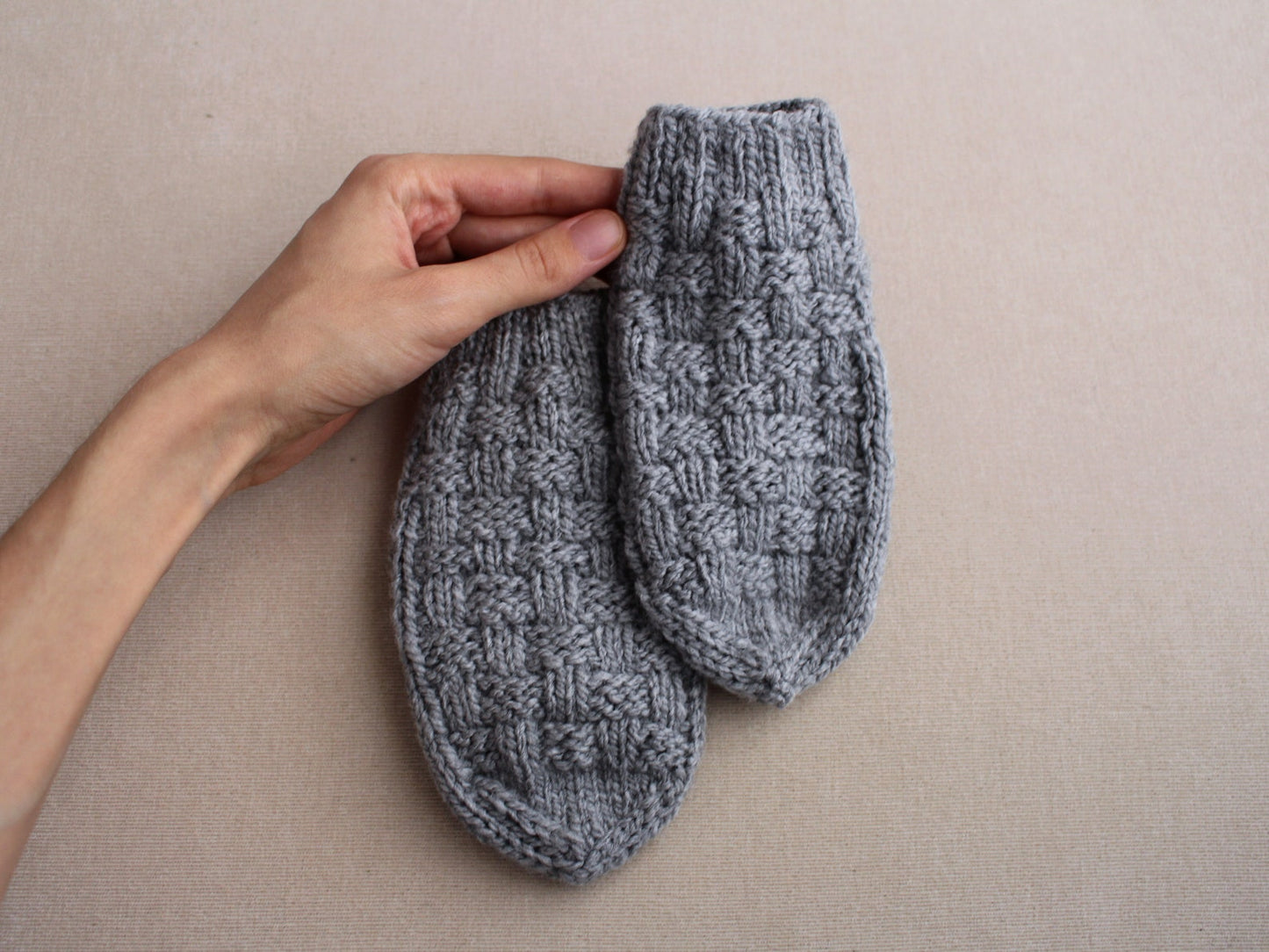 Wool-blend baby socks