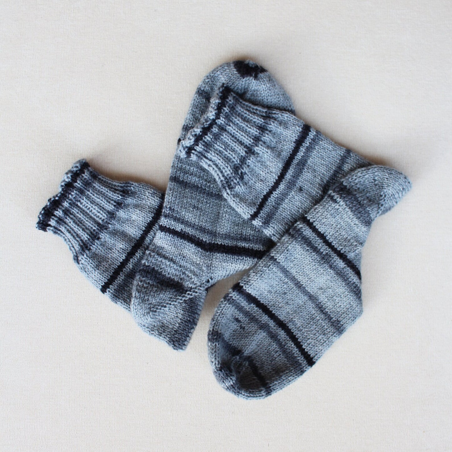 Stripped cold-weather socks