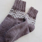 Alpaca jacquard ankle socks