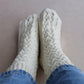 Pure acrylic white fishnet socks