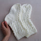 Pure acrylic white fishnet socks