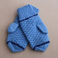 Warm winter textured mittens for women